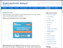 Tablet Screenshot of elektroschrottankauf.de